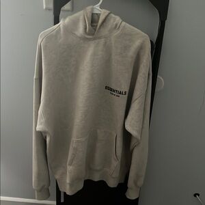 Fear of God Essentials Beige Hoodie